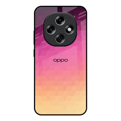 Geometric Pink Diamond Oppo F31 Pro 5G Glass Back Cover Online