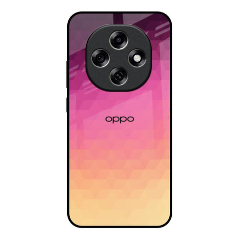 Geometric Pink Diamond Oppo F31 Pro 5G Glass Back Cover Online