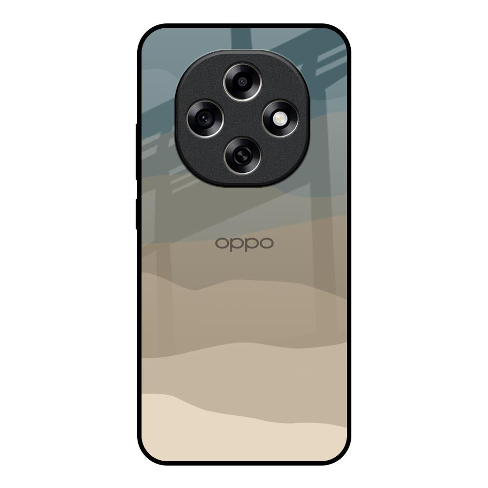 Abstract Mountain Pattern Oppo F31 Pro 5G Glass Back Cover Online