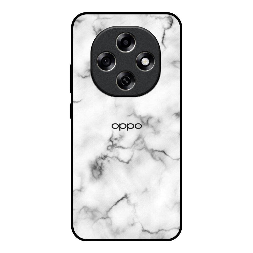 Satin White Marble Oppo F31 Pro 5G Glass Back Cover Online