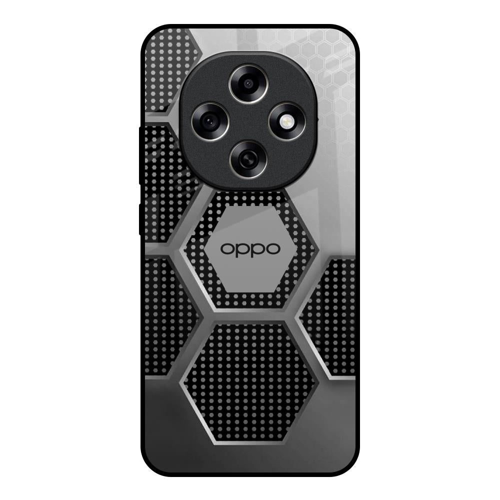 Hexagon Style Oppo F31 Pro 5G Glass Back Cover Online