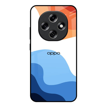 Wavy Color Pattern Oppo F31 Pro 5G Glass Back Cover Online