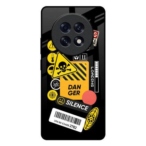 Danger Signs Oppo F31 Pro Plus 5G Glass Back Cover Online