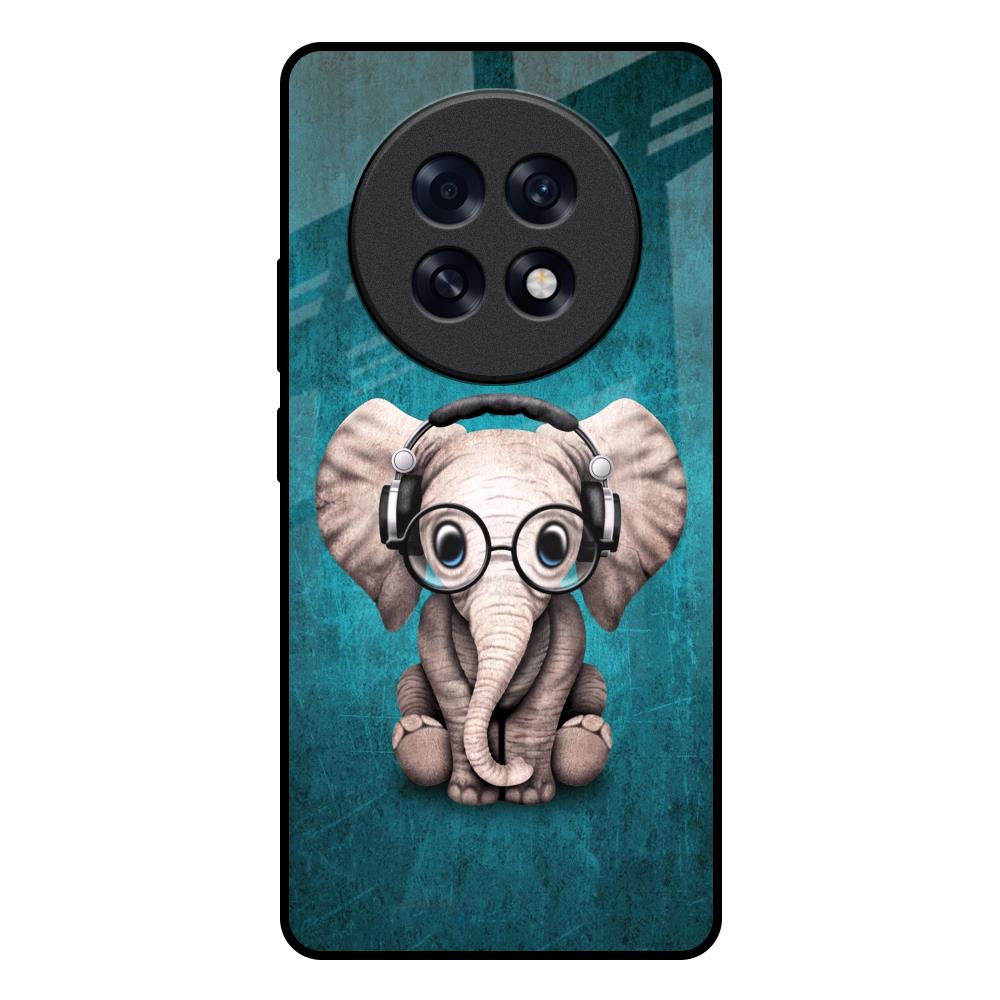 Adorable Baby Elephant Oppo F31 Pro Plus 5G Glass Back Cover Online