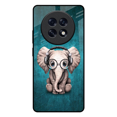 Adorable Baby Elephant Oppo F31 Pro Plus 5G Glass Back Cover Online
