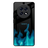 Teal Flames Oppo F31 Pro Plus 5G Glass Back Cover Online