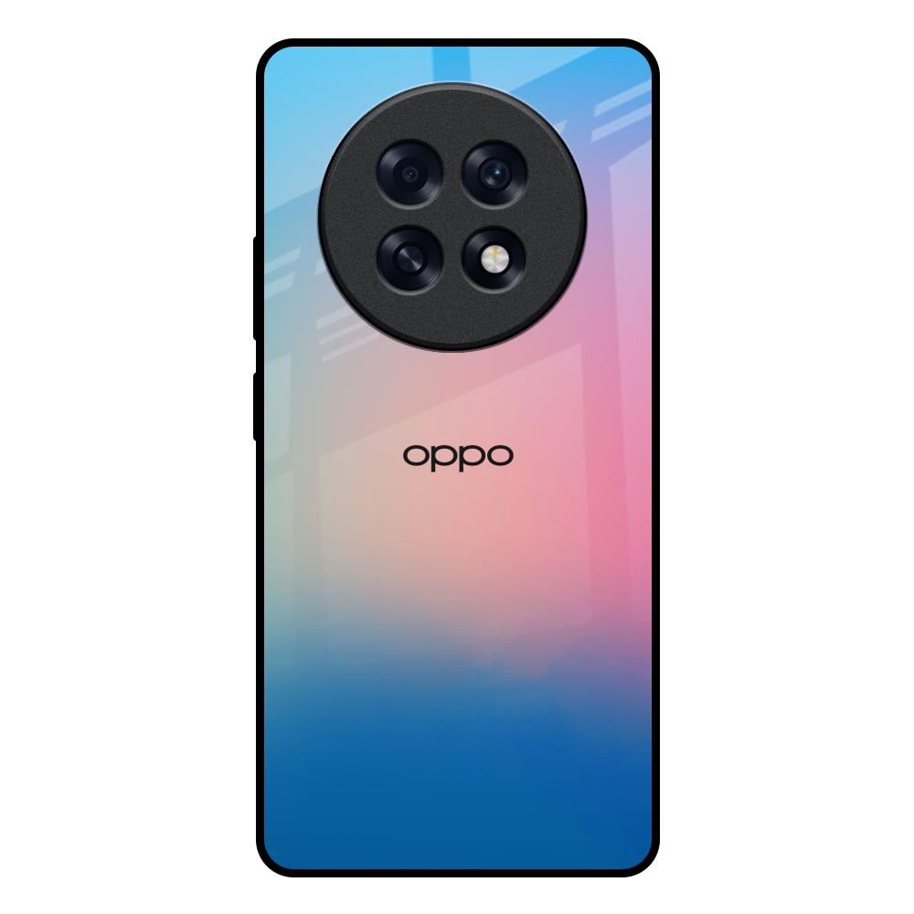 Blue & Pink Ombre Oppo F31 Pro Plus 5G Glass Back Cover Online