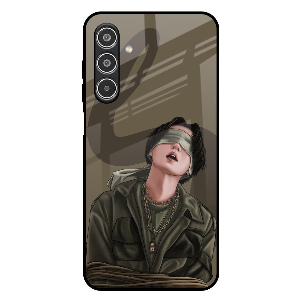 Blind Fold Samsung Galaxy M17 5G Glass Back Cover Online