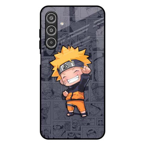 Orange Chubby Samsung Galaxy M17 5G Glass Back Cover Online