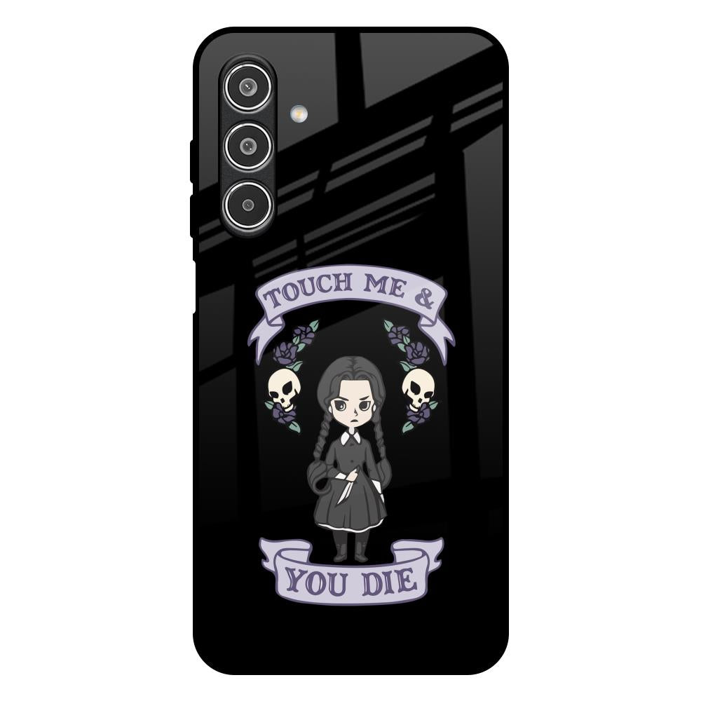 Touch Me & You Die Samsung Galaxy M17 5G Glass Back Cover Online