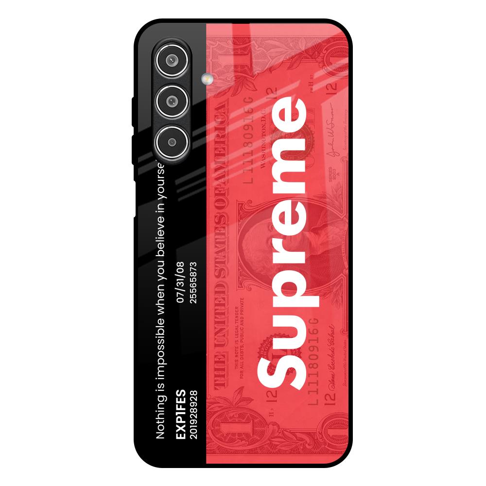 Supreme Ticket Samsung Galaxy M17 5G Glass Back Cover Online