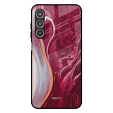 Crimson Ruby Samsung Galaxy M17 5G Glass Back Cover Online