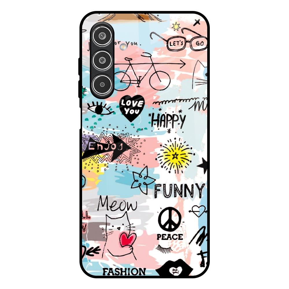 Just For You Samsung Galaxy M17 5G Glass Back Cover Online