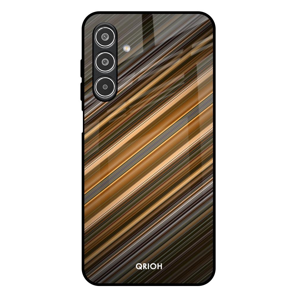 Diagonal Slash Pattern Samsung Galaxy M17 5G Glass Back Cover Online