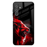 Red Angry Lion Samsung Galaxy M17 5G Glass Back Cover Online
