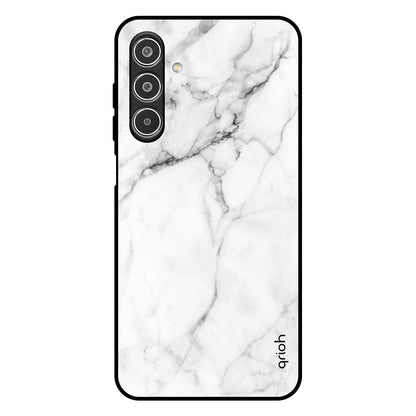 Modern White Marble Samsung Galaxy M17 5G Glass Back Cover Online