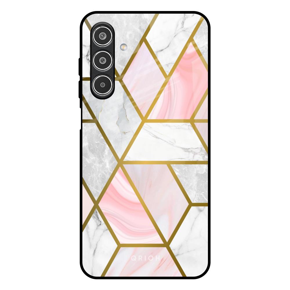 Geometrical Marble Samsung Galaxy M17 5G Glass Back Cover Online