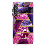 Electroplated Geometric Marble Samsung Galaxy M17 5G Glass Back Cover Online