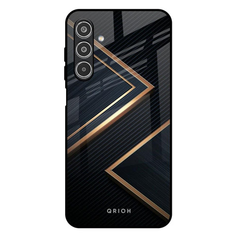 Sleek Golden & Navy Samsung Galaxy M17 5G Glass Back Cover Online