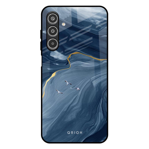 Deep Ocean Marble Samsung Galaxy M17 5G Glass Back Cover Online