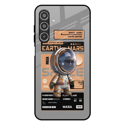 Space Ticket Samsung Galaxy M17 5G Glass Back Cover Online