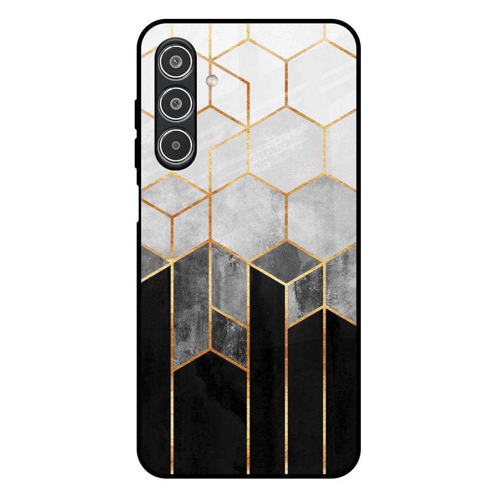 Tricolor Pattern Samsung Galaxy M17 5G Glass Back Cover Online