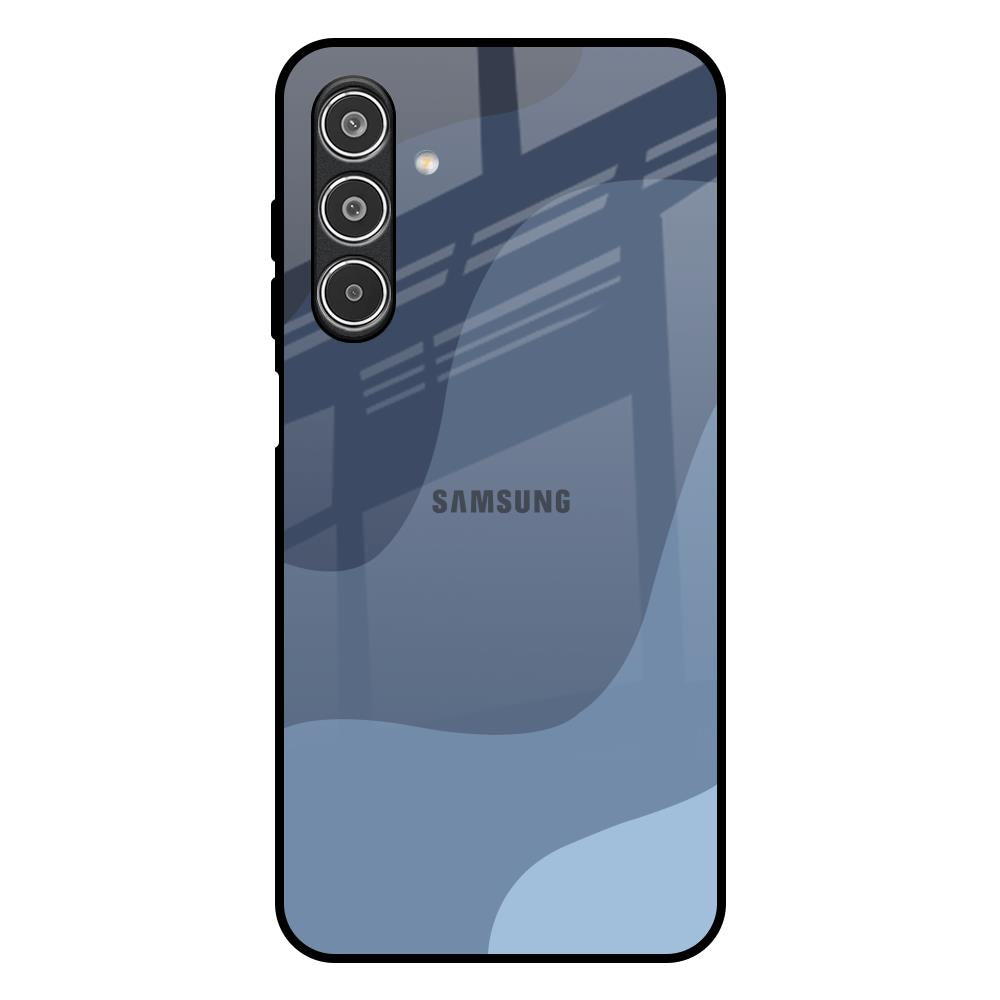 Navy Blue Ombre Samsung Galaxy M17 5G Glass Back Cover Online