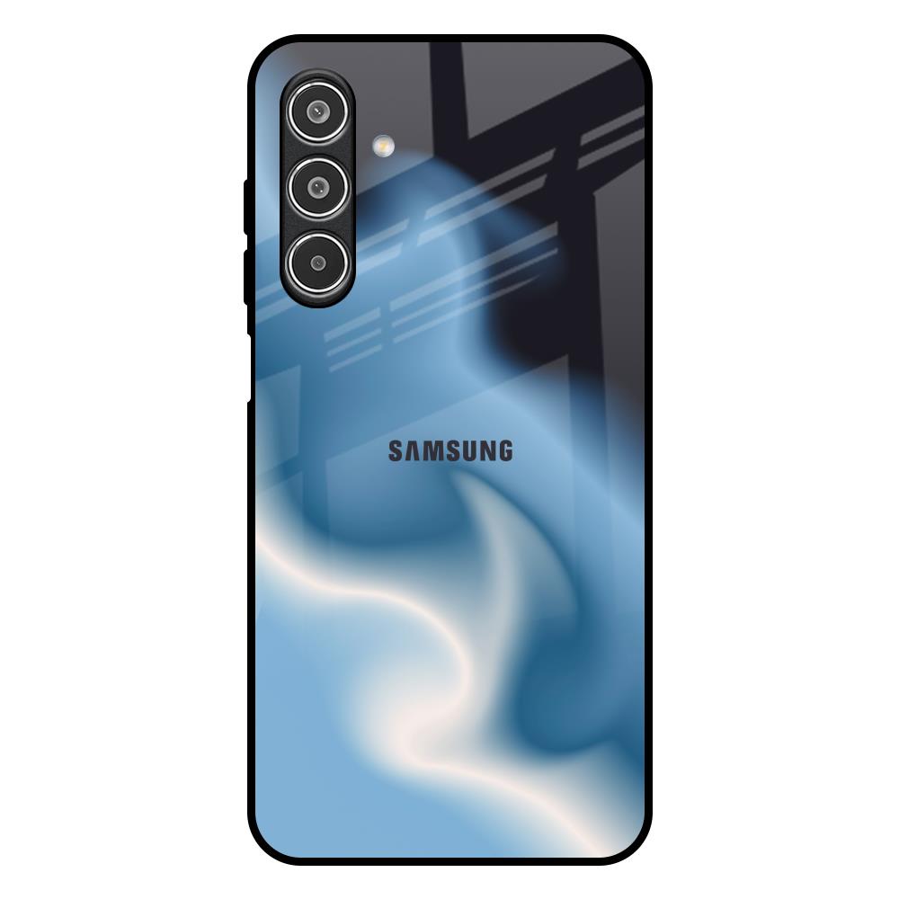 Blue Waves Samsung Galaxy M17 5G Glass Back Cover Online