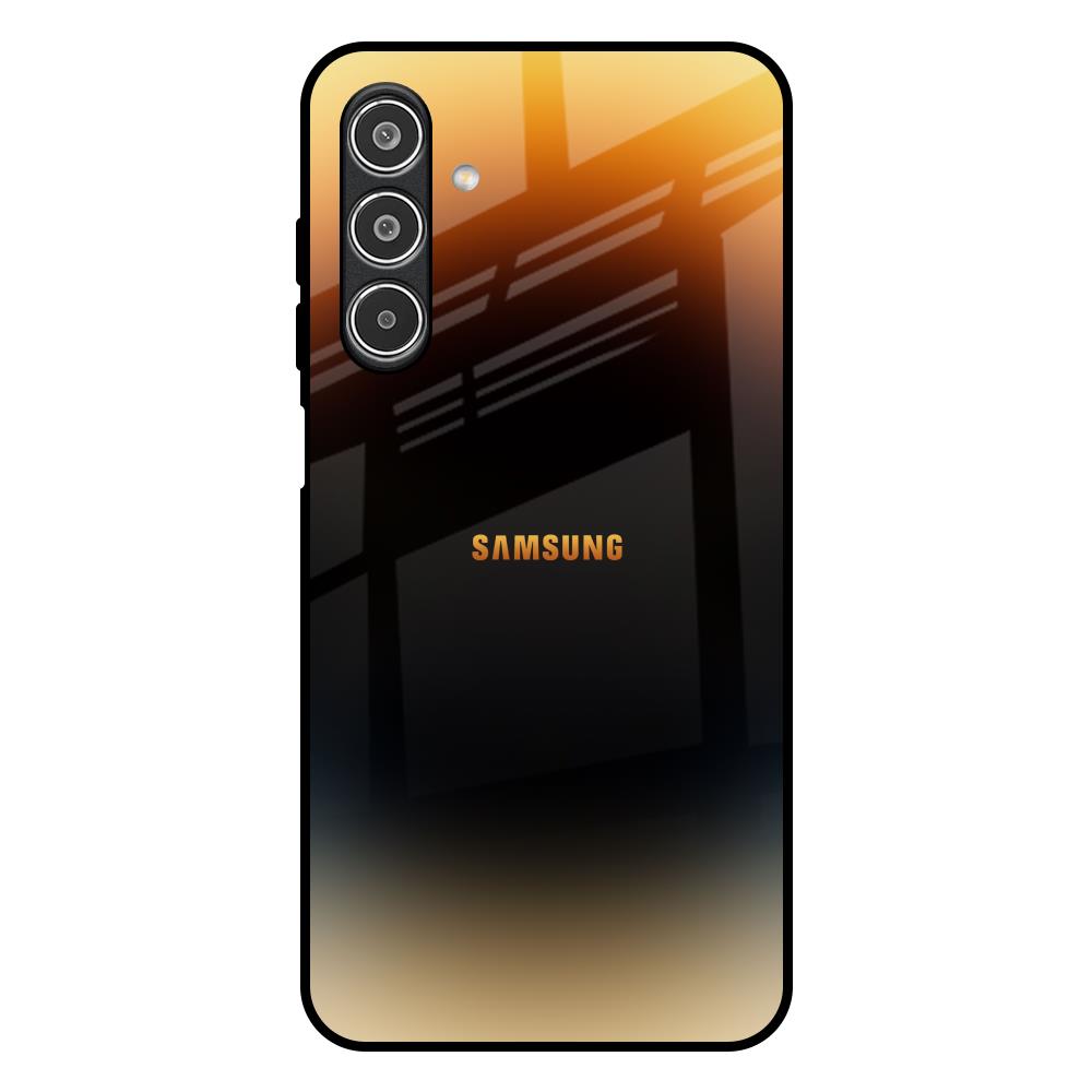 Grainy Yellow Samsung Galaxy M17 5G Glass Back Cover Online