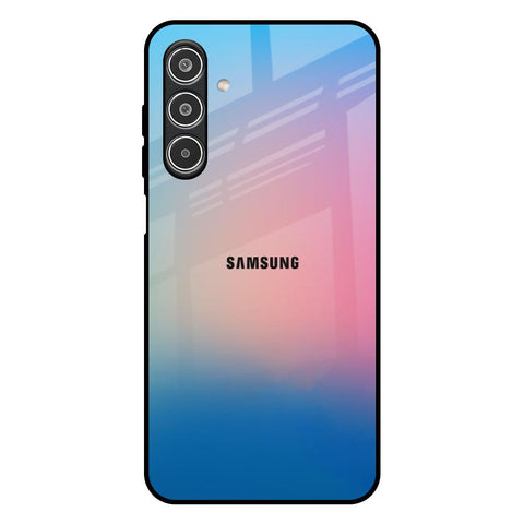 Blue & Pink Ombre Samsung Galaxy M17 5G Glass Back Cover Online