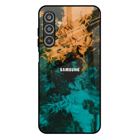 Watercolor Wave Samsung Galaxy M17 5G Glass Back Cover Online