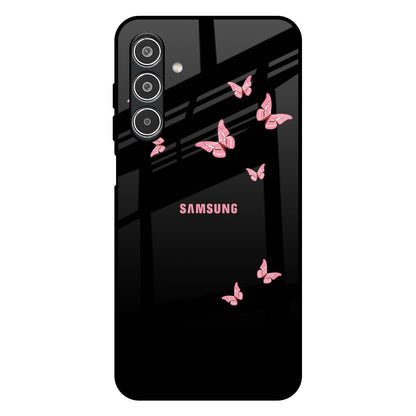 Fly Butterfly Samsung Galaxy M17 5G Glass Back Cover Online