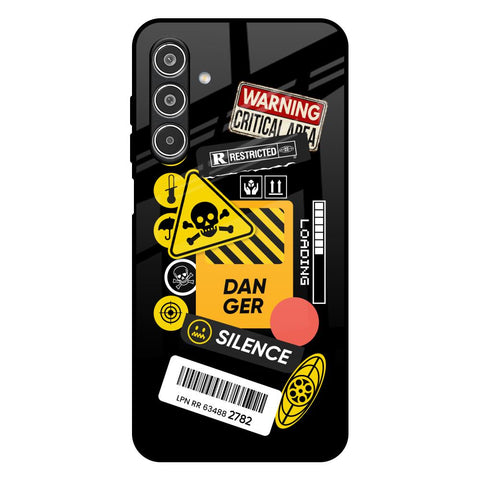 Danger Signs Samsung Galaxy F17 5G Glass Back Cover Online