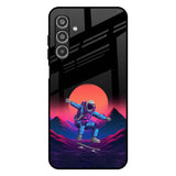 Retro Astronaut Samsung Galaxy F17 5G Glass Back Cover Online
