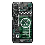 Green Camo Circuit Samsung Galaxy F17 5G Glass Back Cover Online