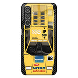 Yellow Racing Car Samsung Galaxy F17 5G Glass Back Cover Online