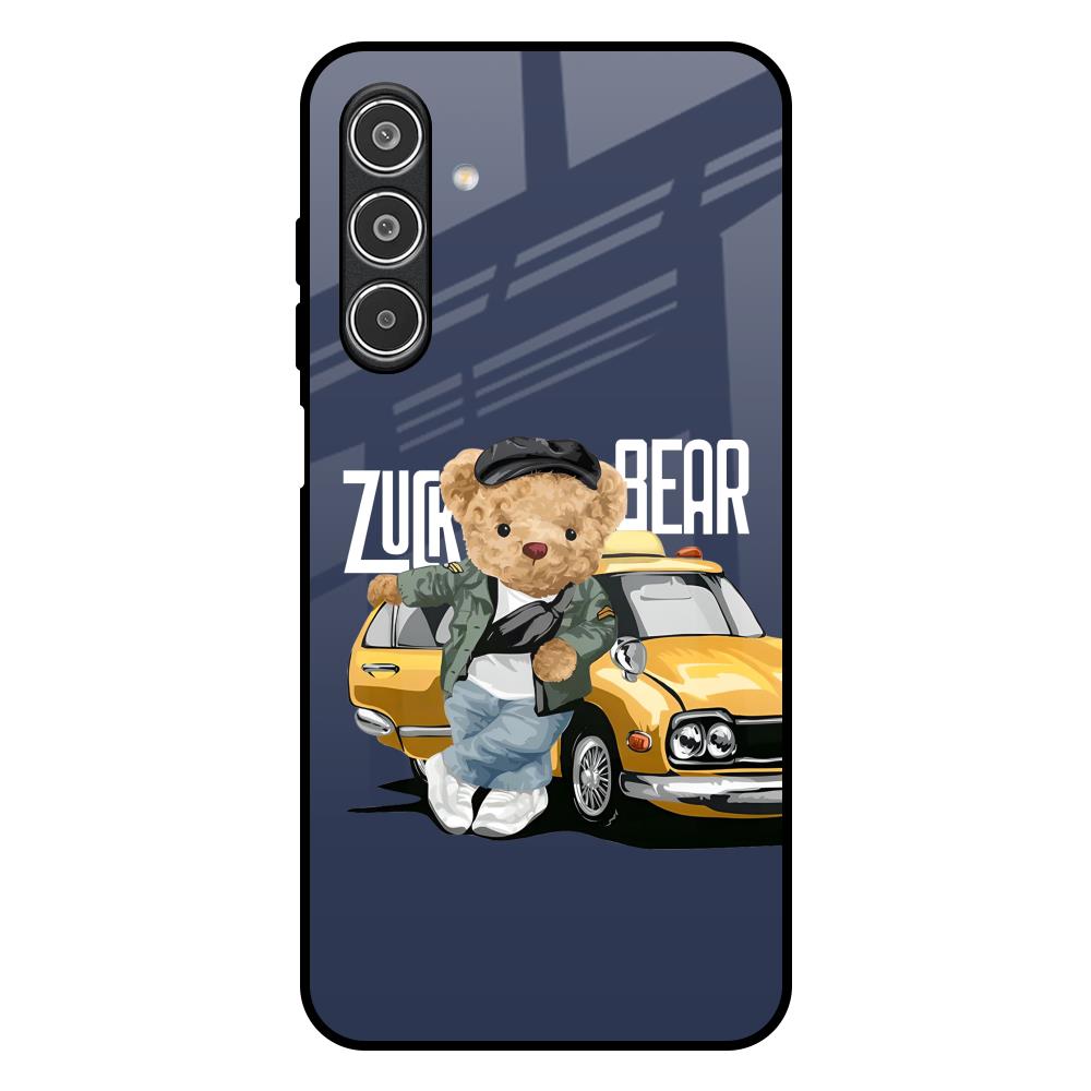 Adventurous Bear Samsung Galaxy F17 5G Glass Back Cover Online