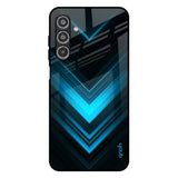 Vertical Blue Arrow Samsung Galaxy F17 5G Glass Back Cover Online