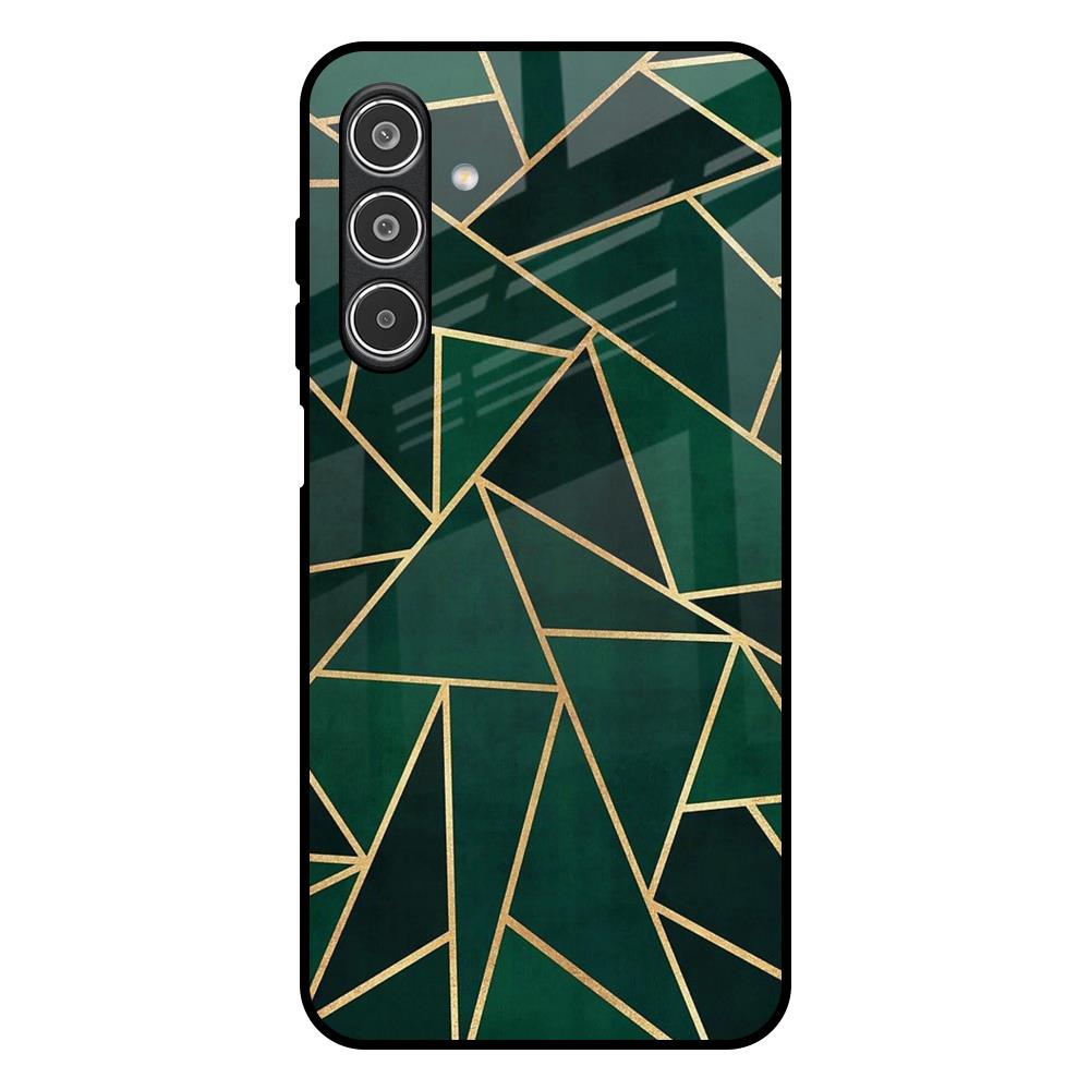 Abstract Green Samsung Galaxy F17 5G Glass Back Cover Online