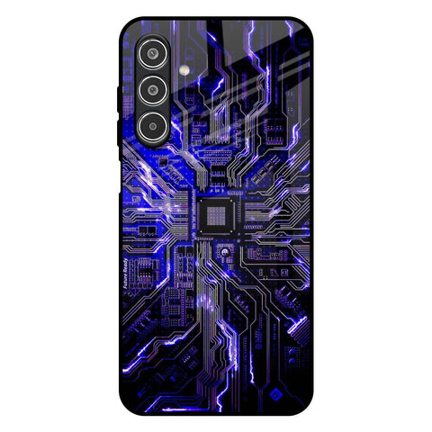 Techno Color Pattern Samsung Galaxy F17 5G Glass Back Cover Online