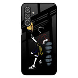 Luffy Line Art Samsung Galaxy F17 5G Glass Back Cover Online