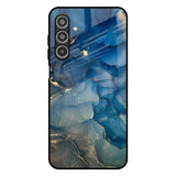 Blue Cool Marble Samsung Galaxy F17 5G Glass Back Cover Online