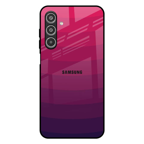 Wavy Pink Pattern Samsung Galaxy F17 5G Glass Back Cover Online