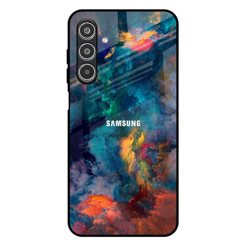 Colored Storm Samsung Galaxy F17 5G Glass Back Cover Online