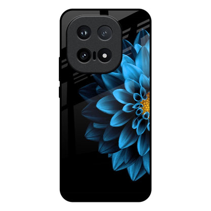 Half Blue Flower IQOO 15 5G Glass Back Cover Online