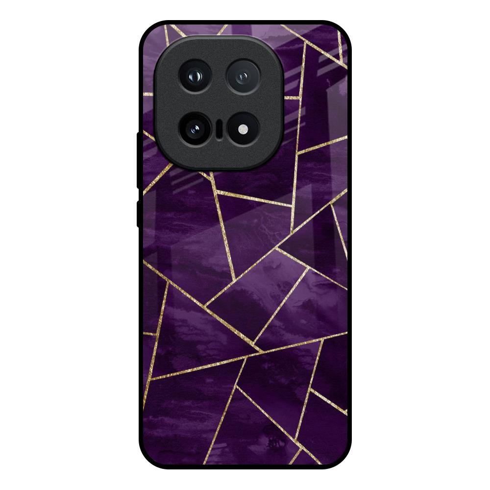 Geometric Purple IQOO 15 5G Glass Back Cover Online