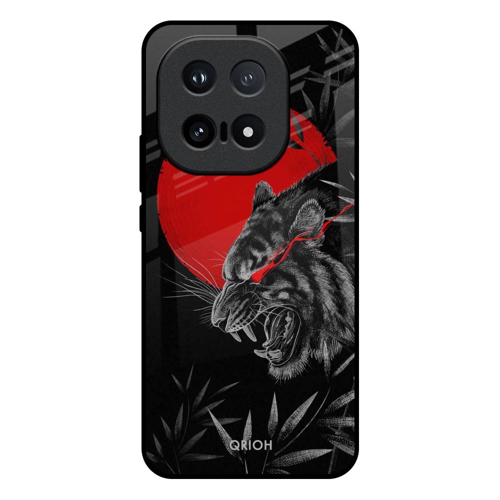 Red Moon Tiger IQOO 15 5G Glass Back Cover Online