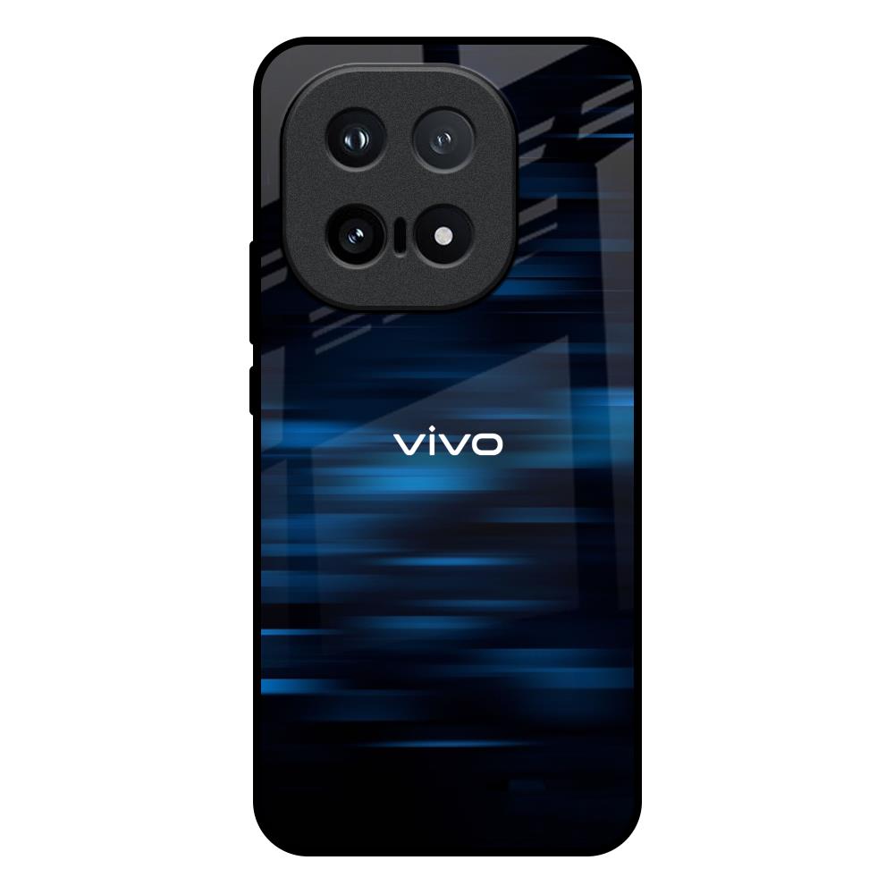 Blue Rough Abstract IQOO 15 5G Glass Back Cover Online