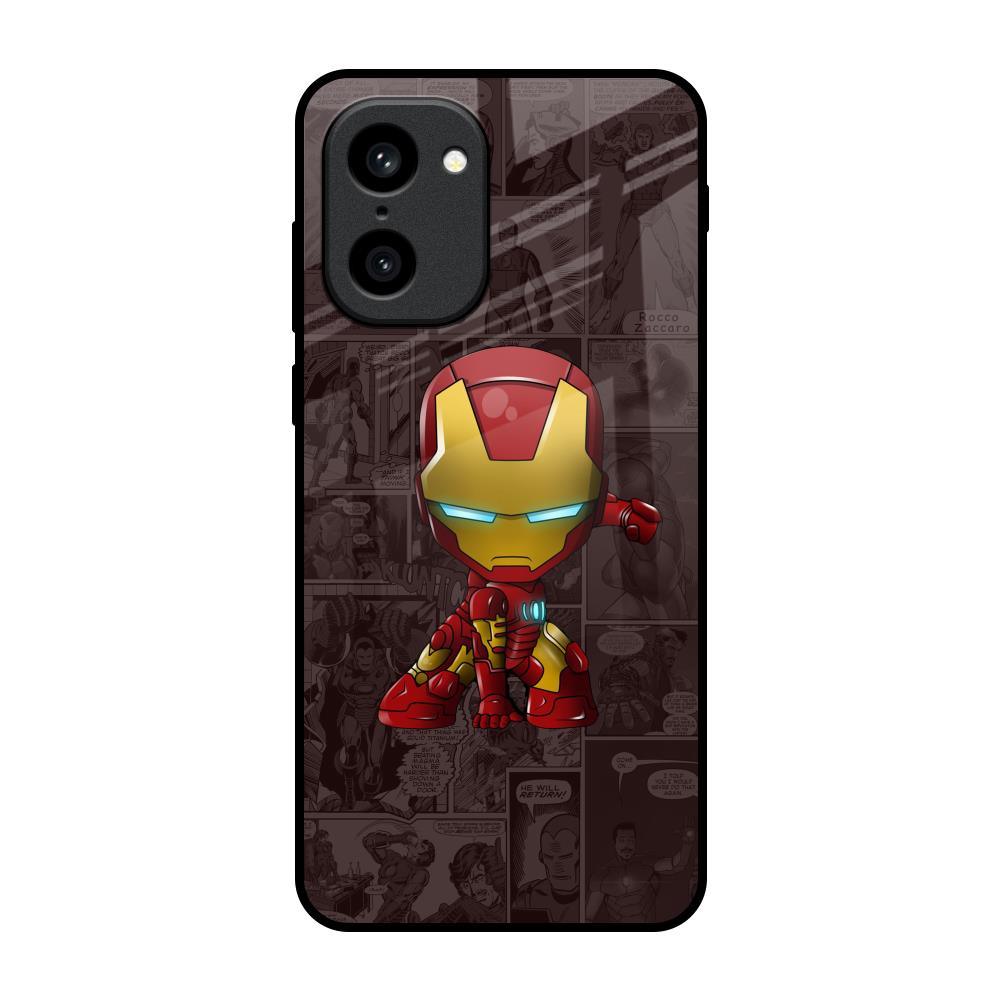 Angry Baby Super Hero OnePlus 15R 5G Glass Back Cover Online