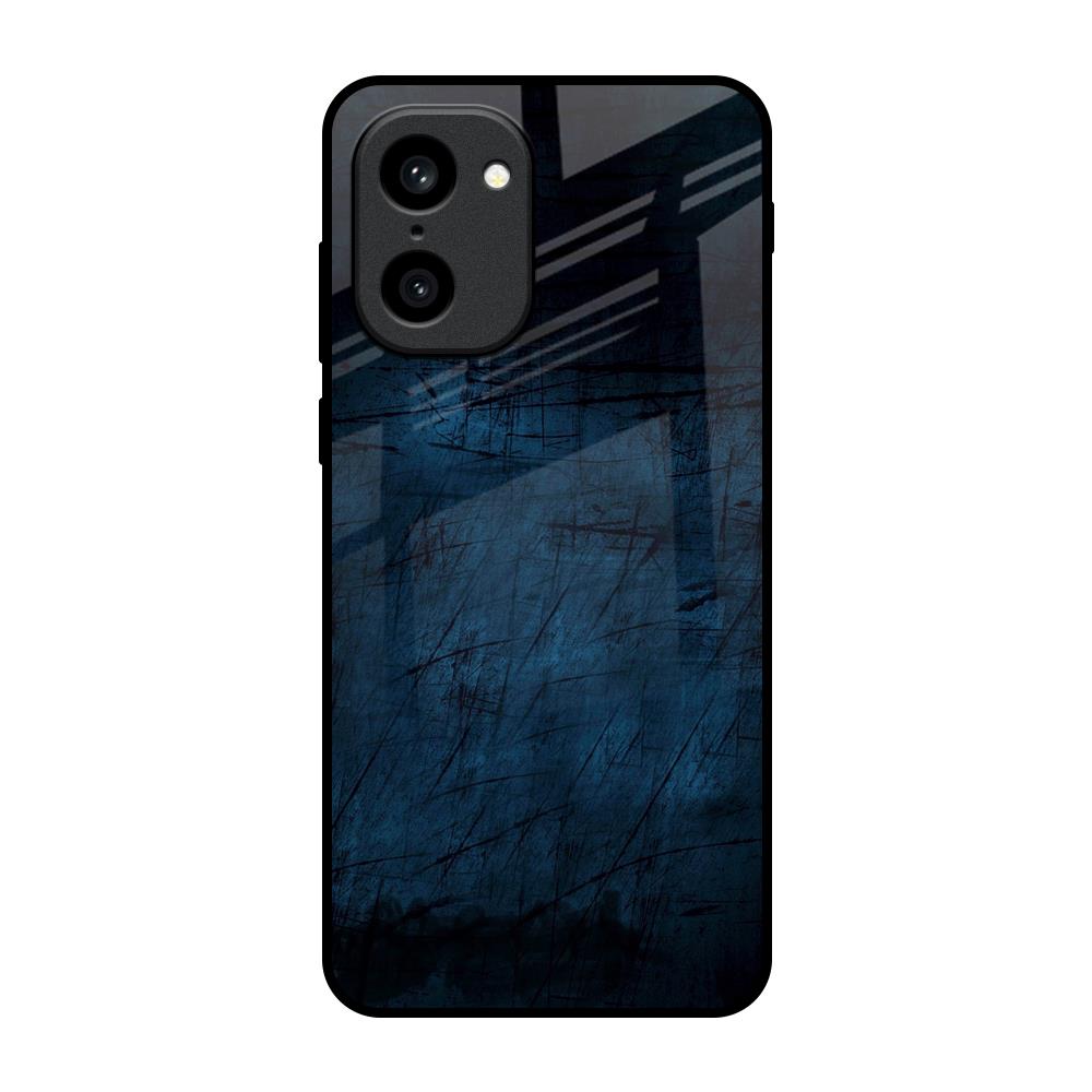 Dark Blue Grunge OnePlus 15R 5G Glass Back Cover Online
